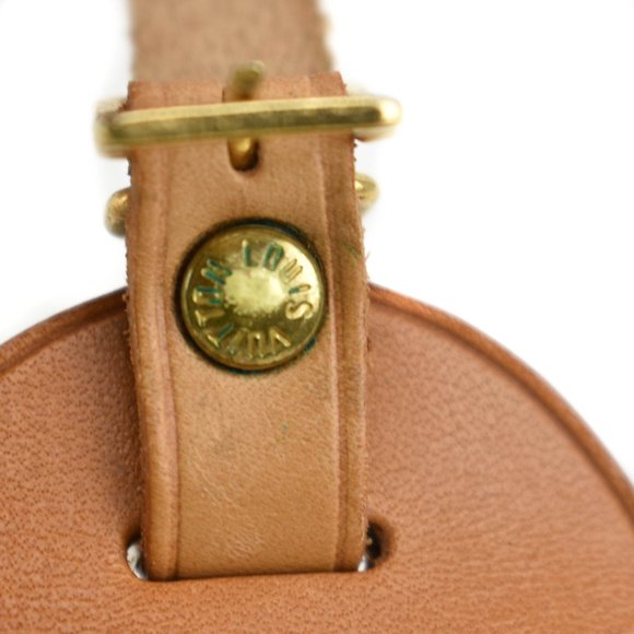 LOUIS VUITTON: Tan, Vachetta Leather & Logo, Luggage Tag & Keepall Set (sg) - Picture 5 of 5